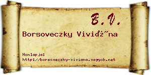 Borsoveczky Viviána névjegykártya